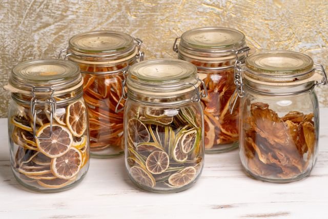 Clamp-Lid Glass Storage Jars, Set of 5