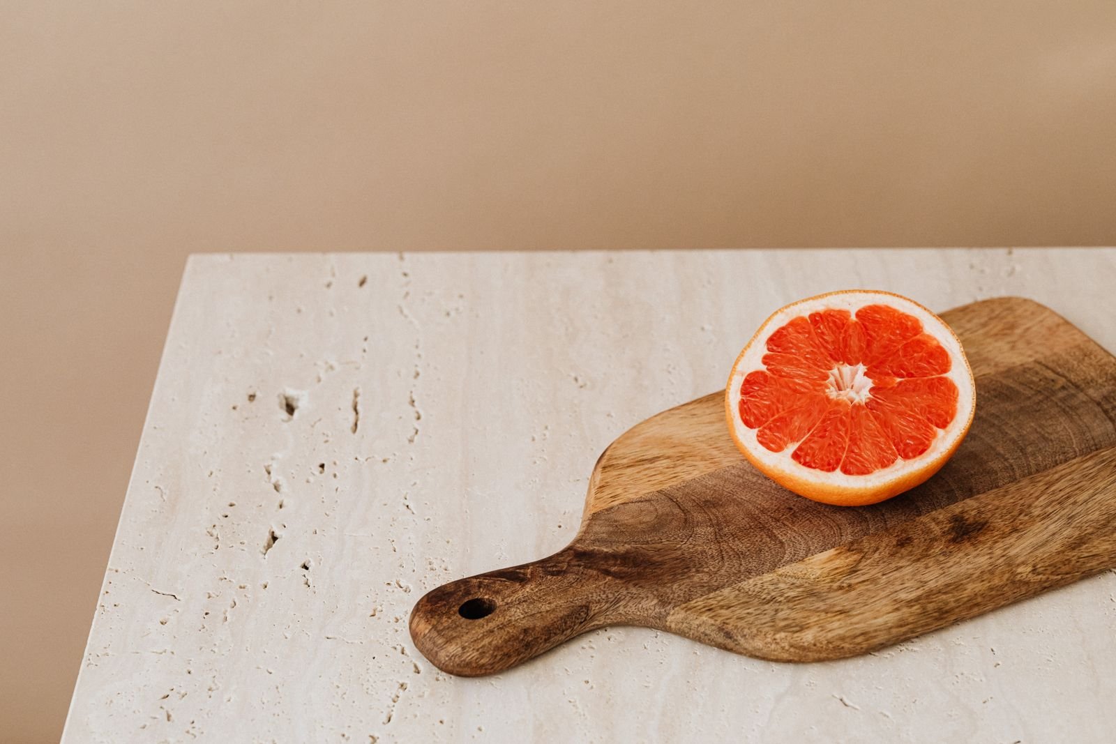 Small Wooden Paddle Board, Natural Grain