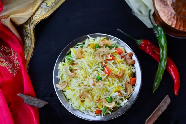 Cashew Vegetable Pulao