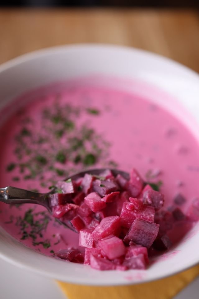 Chilled Pink Beet Soup