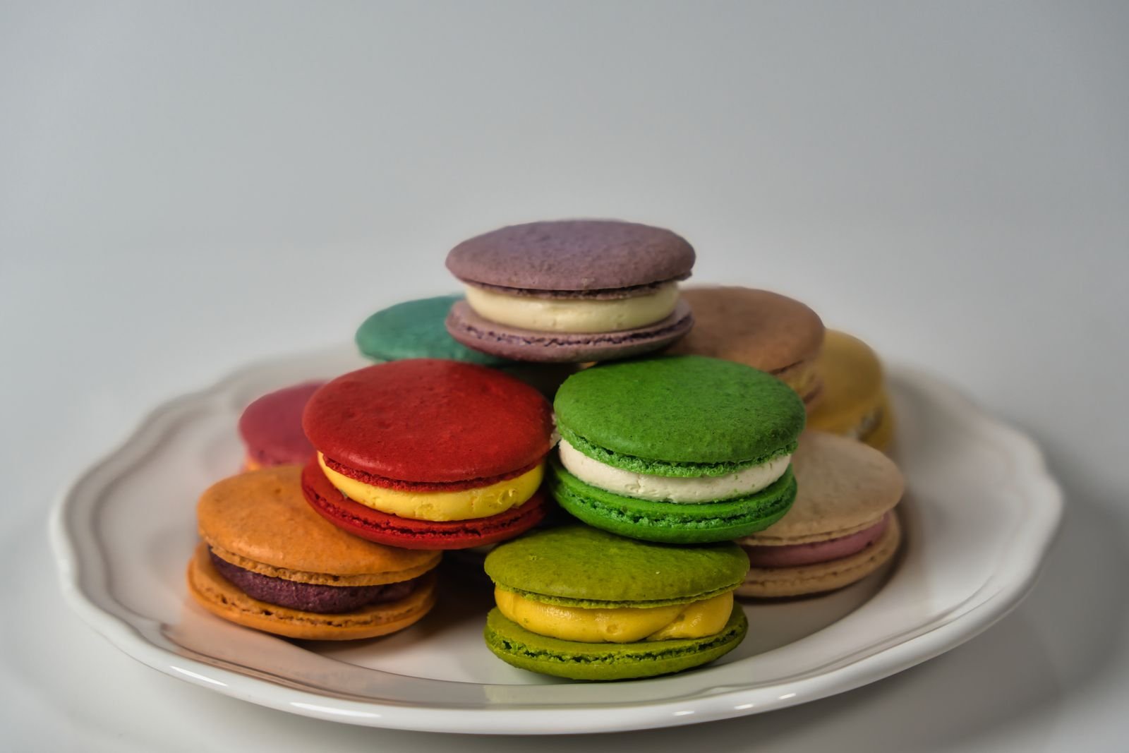 Colorful French Macarons