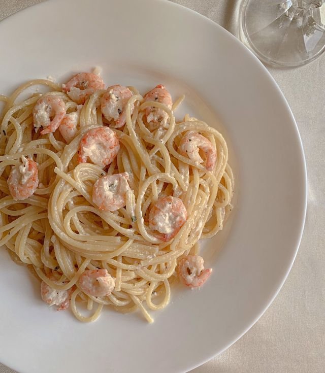 Creamy Shrimp Spaghetti