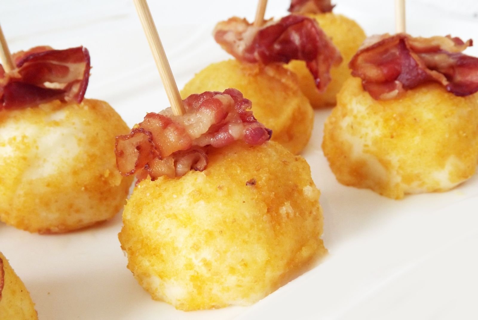 Crispy Potato Croquette Bites with Bacon