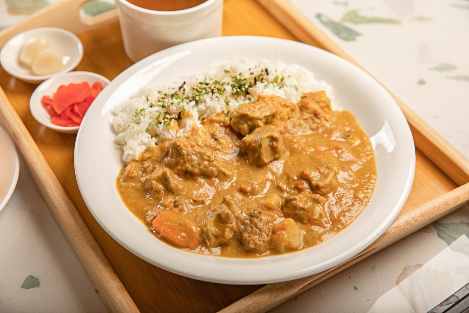 Japanese Curry Rice with Carrots and Potatoes