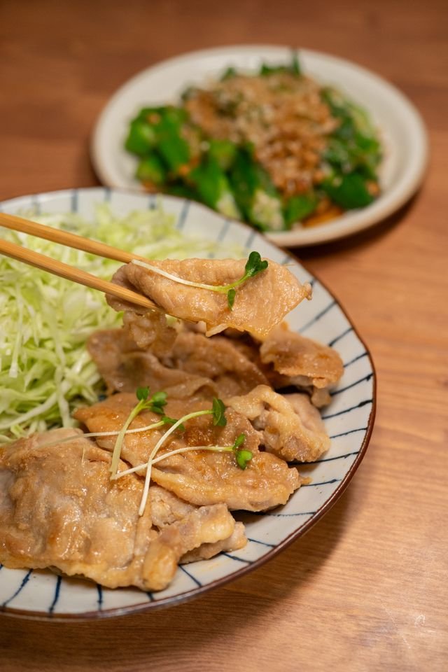 Japanese Ginger Pork with Shredded Cabbage