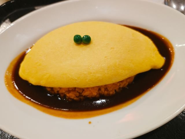 Japanese Omurice with Demi-Glace Sauce