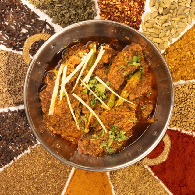Mutton Karahi with Ginger and Green Chilies