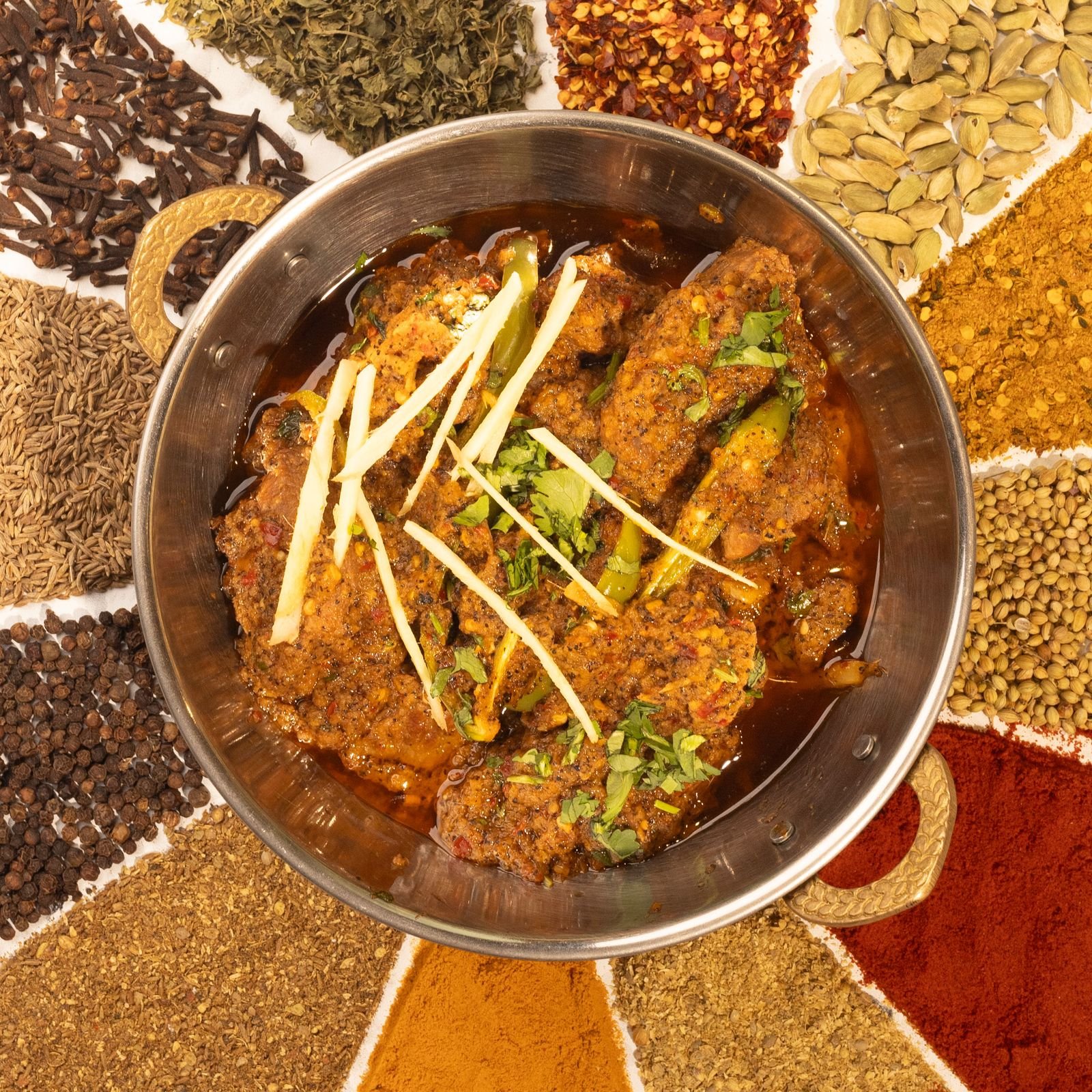 Mutton Karahi with Ginger and Green Chilies