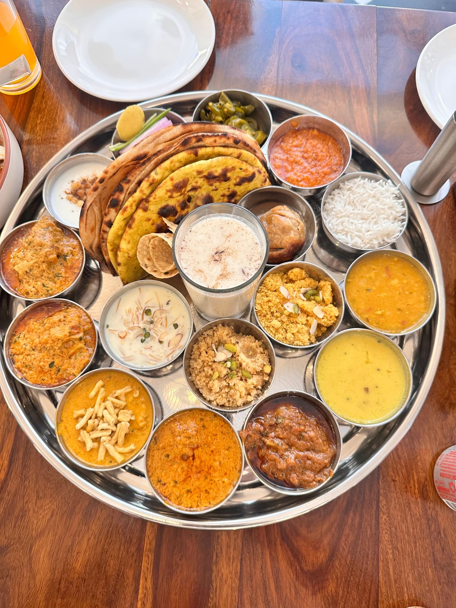 North Indian Vegetarian Thali