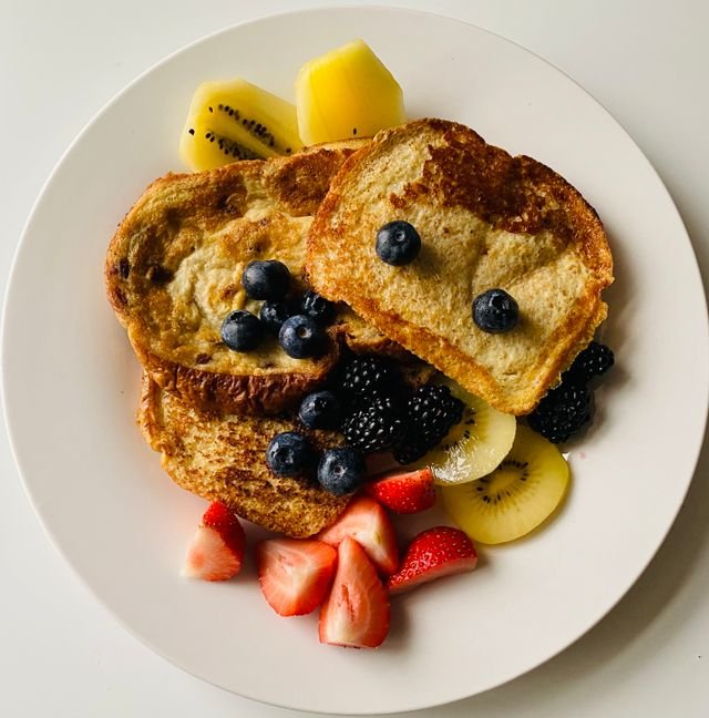 Orange-Zest French Toast with Fresh Fruit