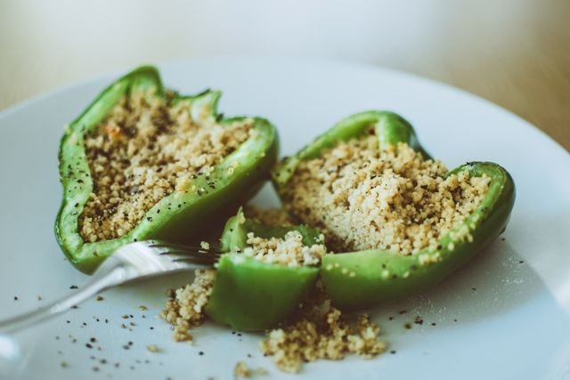 Quinoa Stuffed Green Peppers