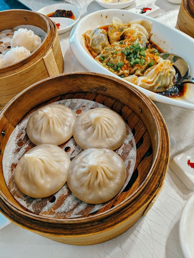 Shanghai Xiao Long Bao in a Bamboo Steamer
