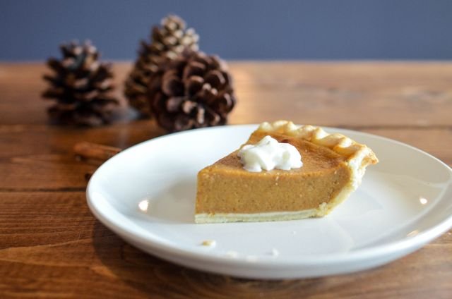 Spiced Pumpkin Pie with Whipped Cream