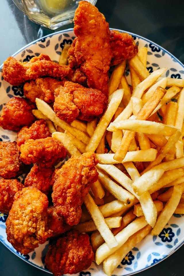 Spicy Crispy Fried Chicken with Fries