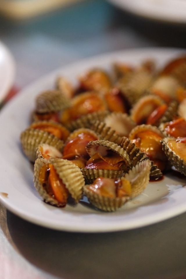 Sweet Chili Glazed Cockles
