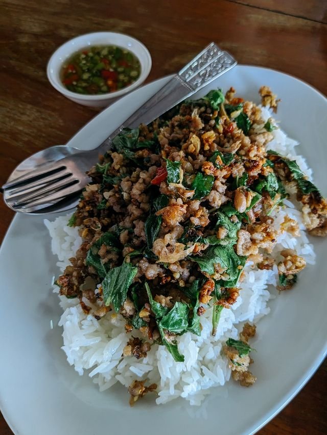 Thai Holy Basil Minced Pork over Rice