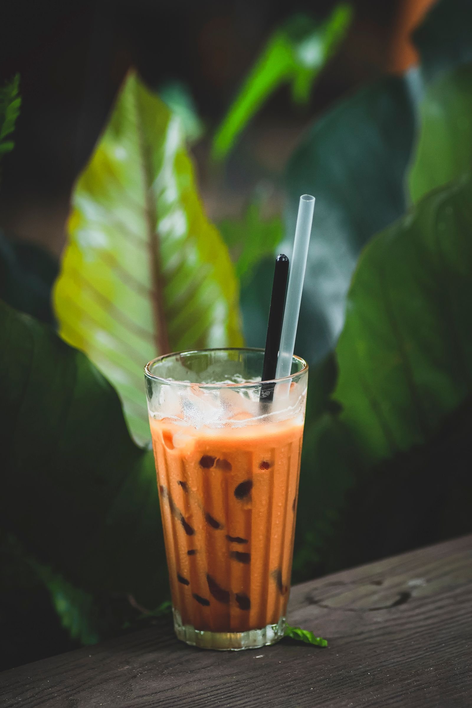 Thai Iced Tea with Boba Pearls