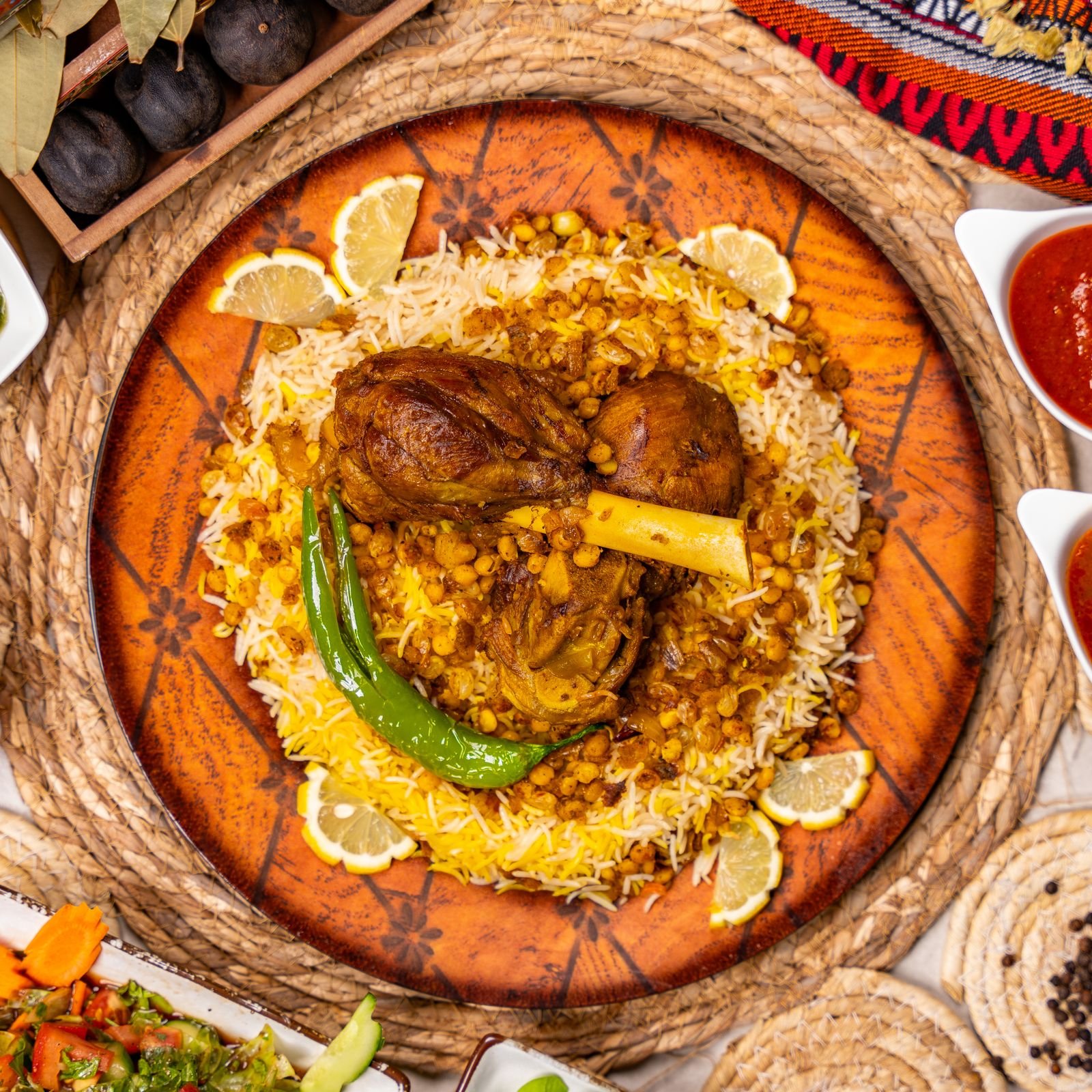 Yemeni Lamb Mandi with Chickpeas
