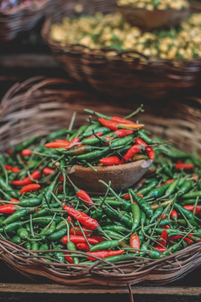 Chilies in a basket